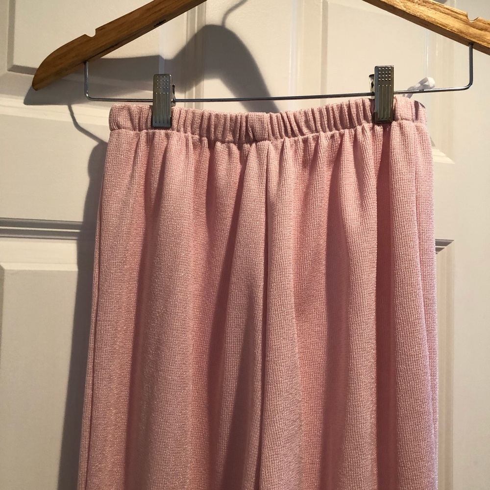 Fancy Pink Pant Suit Vintage Size 10 - Picture 3 of 4